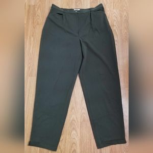 Talbots Military Green Stretch Trousers